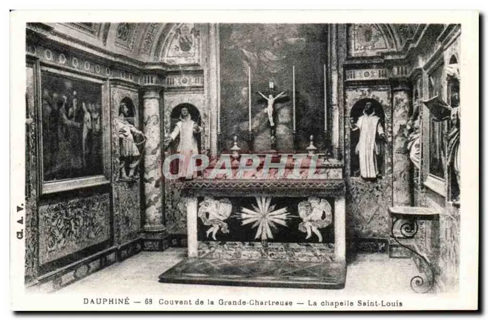 Dauphiné — 63 Kloster der Grande-Chartreuse — Die Kapelle Saint-Louis — G.A.V. - Vorderseite