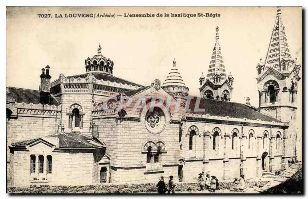 La Louvesc (Ardèche) — L'insieme della basilica San Régis - Recto