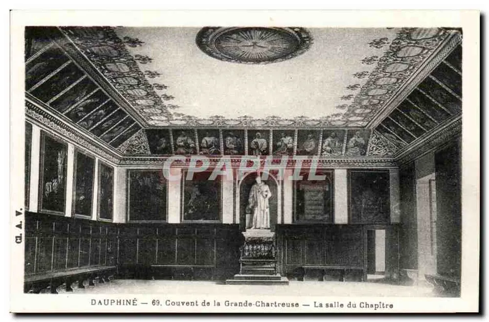 Dauphiné — Kloster der Grande-Chartreuse — Die Kapitelstube - Vorderseite