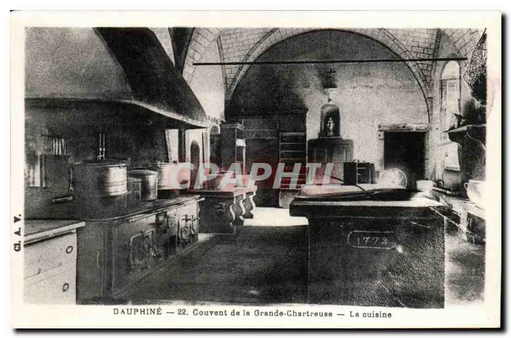 Dauphiné — 22. Kloster Grande-Chartreuse — Die Küche - Vorderseite