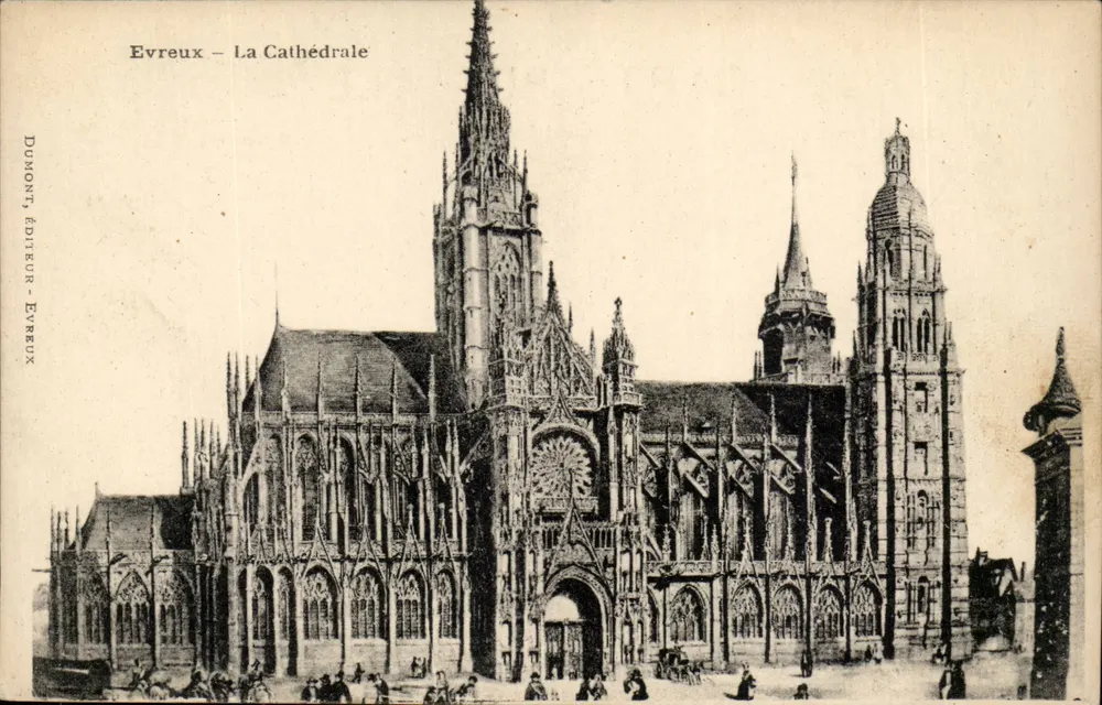 Evreux — A Catedral — Dumont, editora - Evreux - Frente