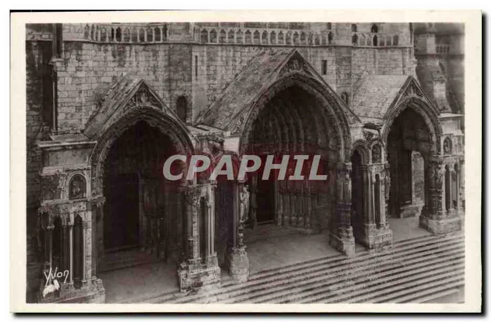 Chartres — Portaal Północne — Wydawnictwo Sztuki Yvon - Awers