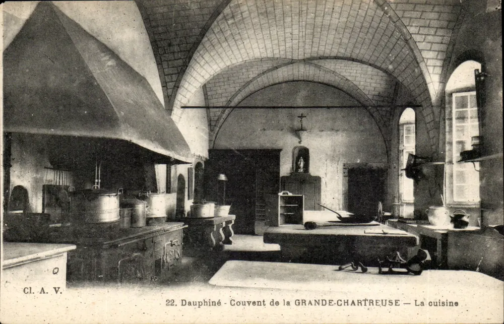 Dauphiné - Kloster der GRANDE-CHARTREUSE - Die Küche - Vorderseite