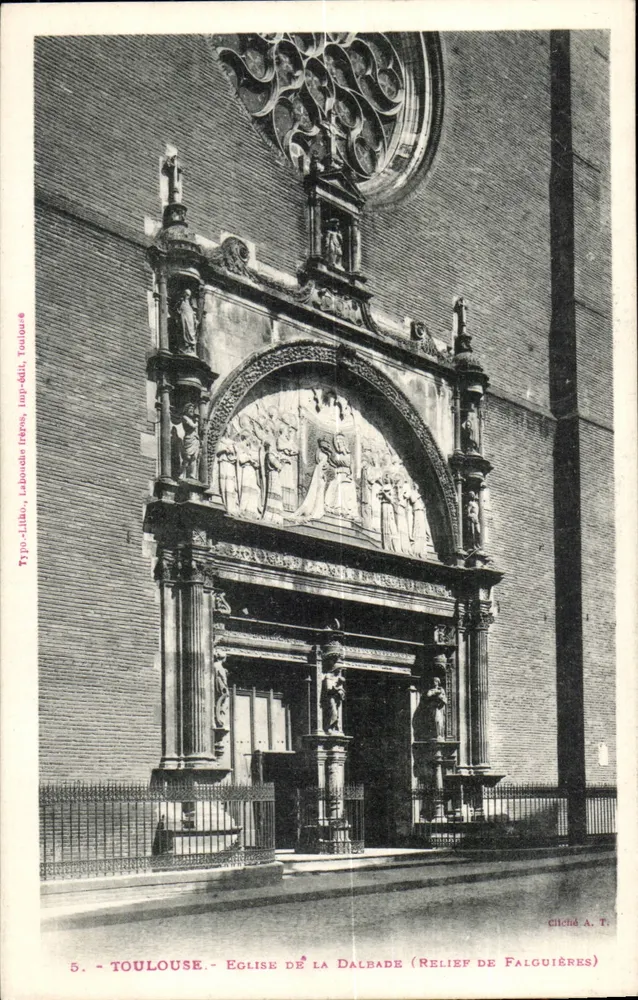 Toulouse - Kirche der Dalbade (Relief von Falguières) - Vorderseite