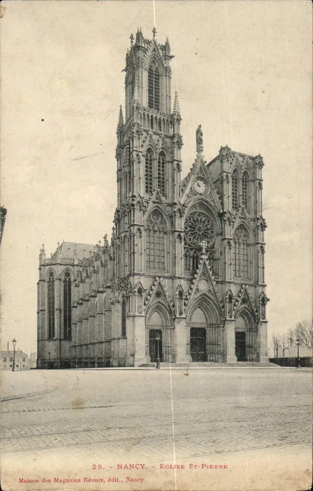 Nancy — Igreja de São Pedro — Casa dos Magasins Réunis, editor, Nancy, n°28 - Frente