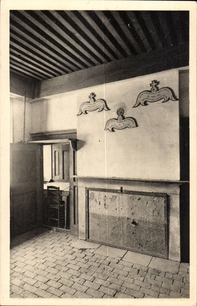 Kloster La Grande Chartreuse — Innenraum einer Zelle — Erste Zelle - Vorderseite