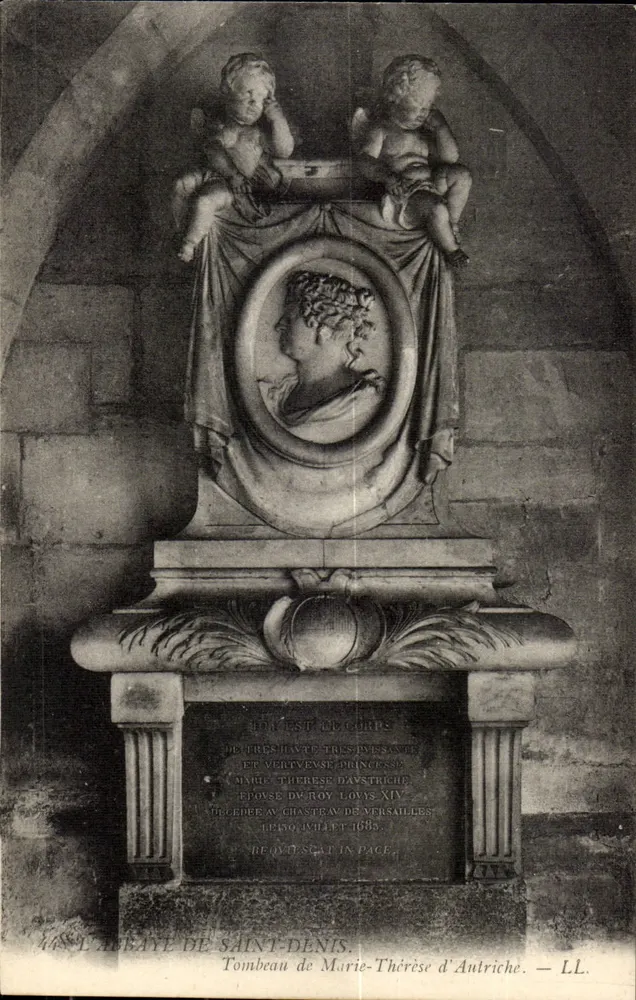 Grab Marie-Thérèse von Österreich — Abtei Saint-Denis — LL - Vorderseite