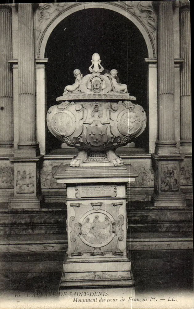 DIE ABBAYE VON SAINT-DENIS — Denkmal des Herzens von François I. — LL. - Vorderseite