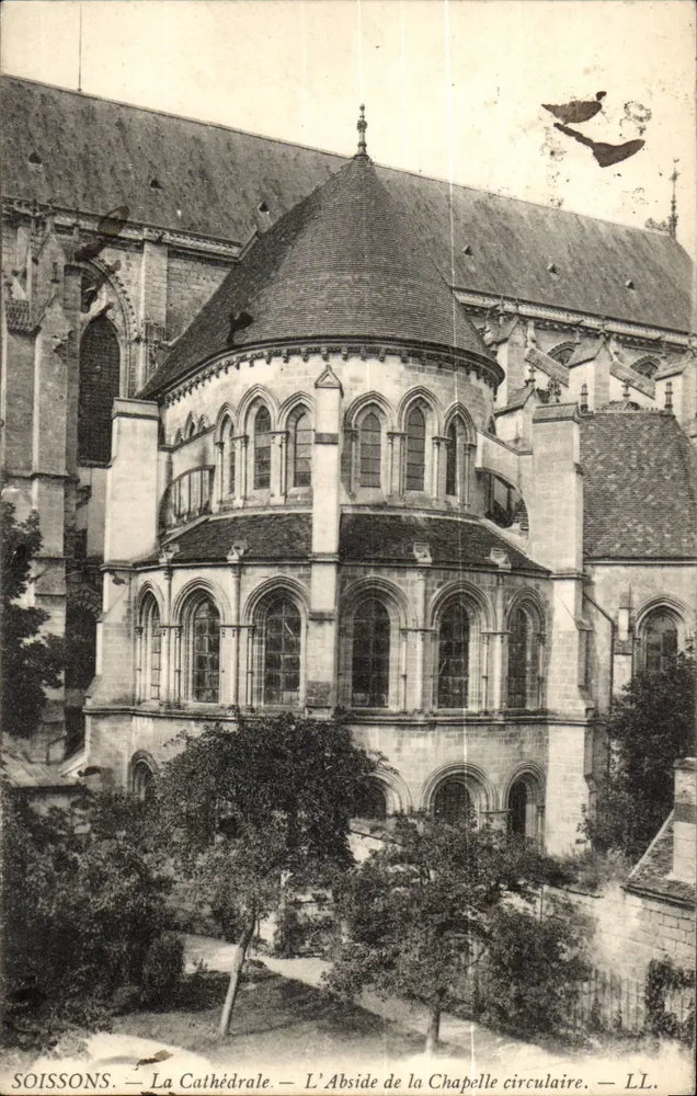 Soissons — Katedra — Absydę kaplicy kołowej — LL - Awers