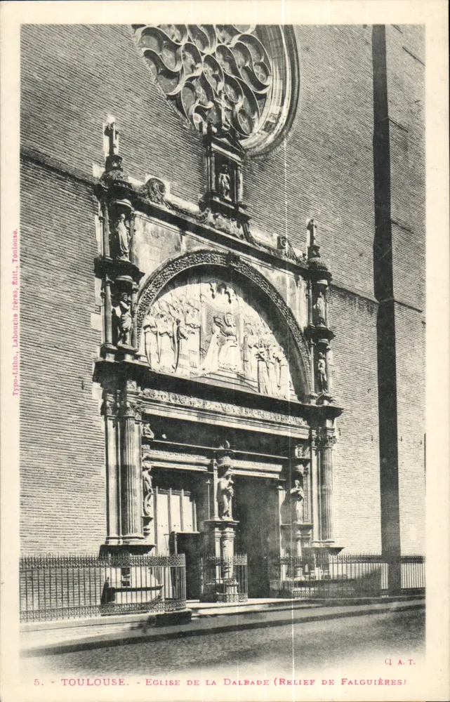 Toulouse - Kirche Dalbade (Relief von Falguières) — Typo-Litho. Labouche Frères, Toulouse - Vorderseite