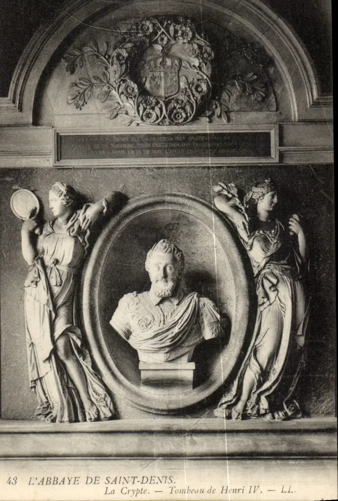 A ABBEY DE SAINT-DENIS — A Cripta — Túmulo de Henrique IV — LL. — n°43 - Frente