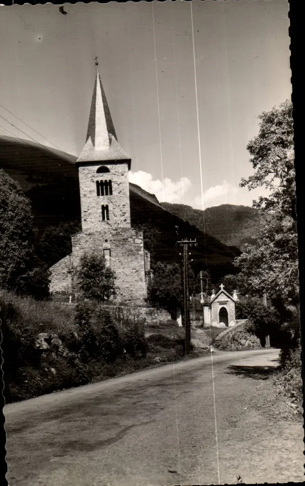 Église de Cazeaux-de-Larboust — Pyrénées — Photo Cartaleup - Frente