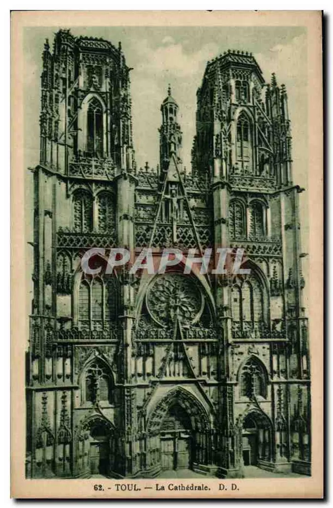 Toul — A Catedral — D.D. n°62 - Frente