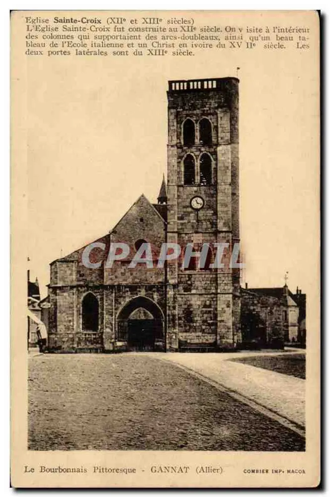 Église Sainte-Croix — Gannat (Allier) — Combier Imp. Macor - Recto