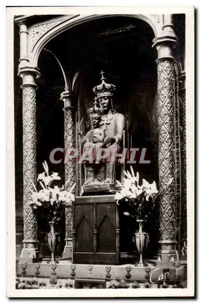 Estátua da Virgem com o Menino — número de série ilegível - Frente