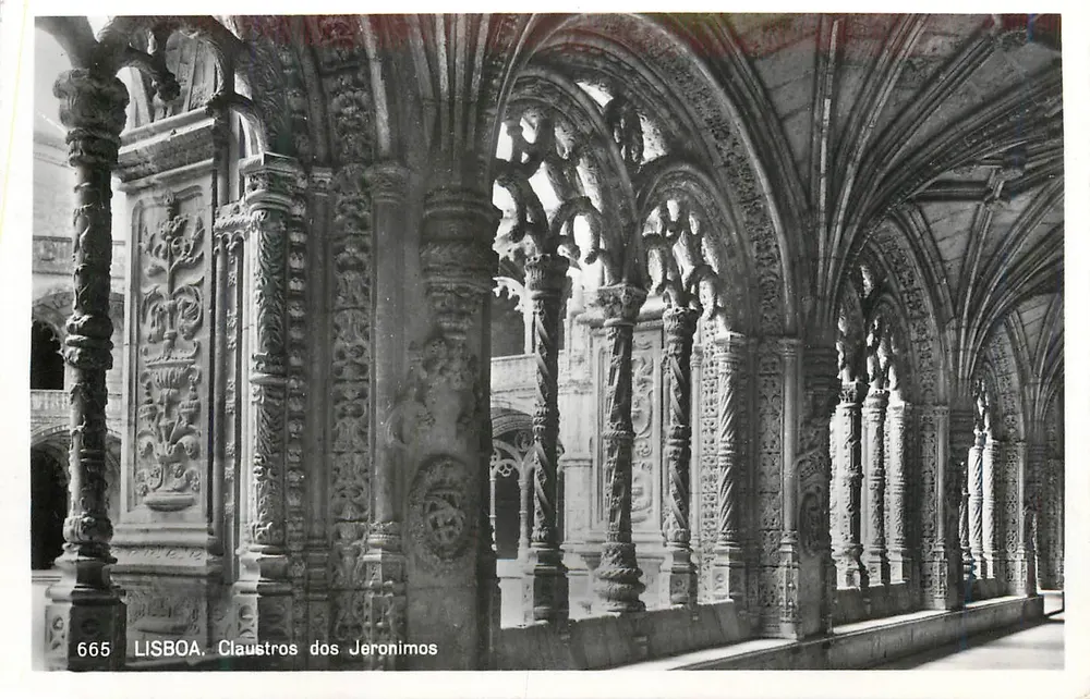 Cloister dos Jérônomos — Lisboa — Ed. A. T. n° 665 - Frente