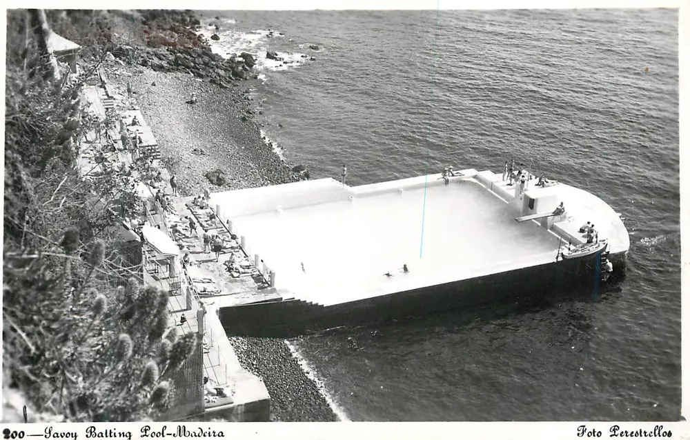Piscina de banho na praia de Madère — Foto Lereestrellos — n° 200 - Frente