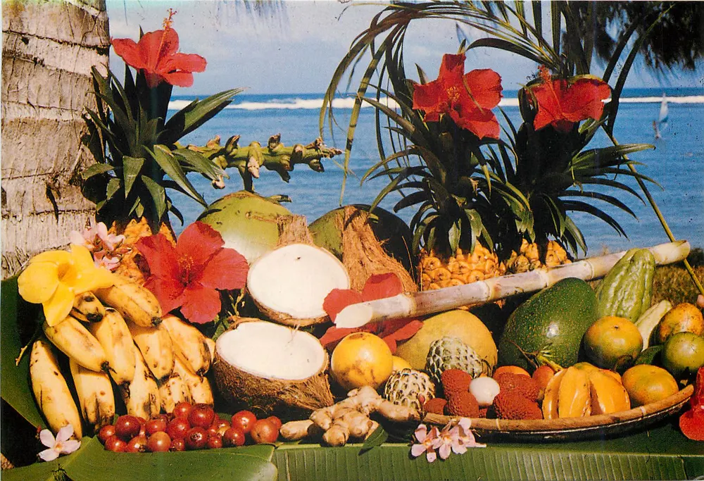 Fruits exotiques — Ile de La Réunion (France) — Éditions GELABERT, Série 1033 - Recto