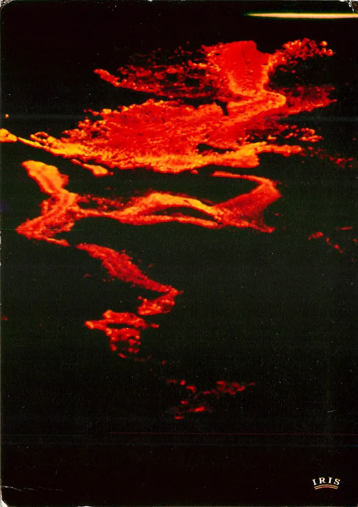 Lava — erupcja listopad 77 — Hachette Reunion - Awers