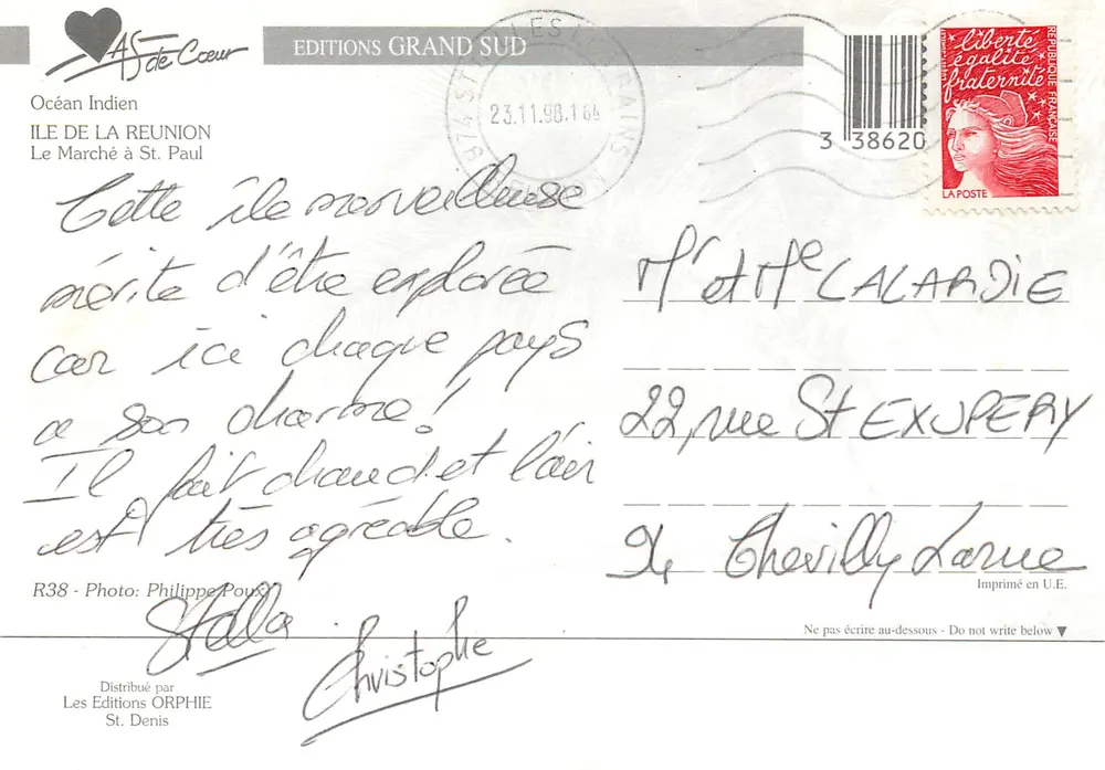 Mercado de Saint-Paul — La Réunion — Edições Grand Sud - Verso