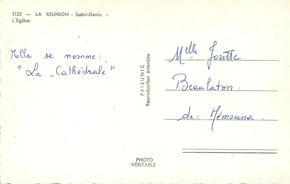 Saint-Denis — De Kerk — PRISUNIC 3122 - Achterkant
