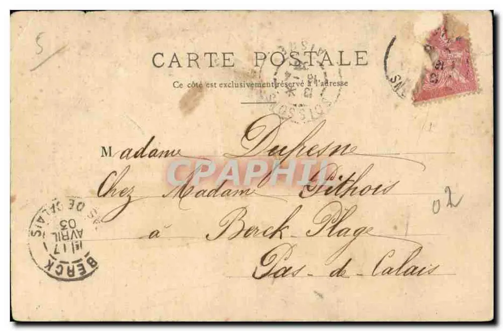 Soissons — São João dos Vinhedos — G. Lagnerre, Soissons - Verso