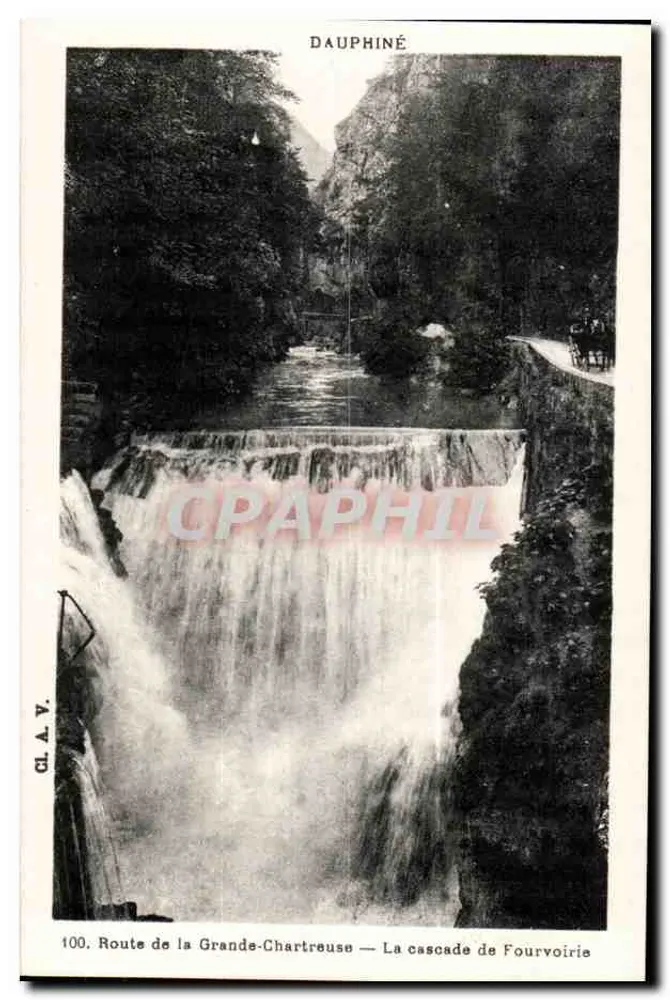 Dauphiné — Cascade de Fourvoirie — Route de la Grande-Chartreuse — CL.A.V. n°100 - Vorderseite