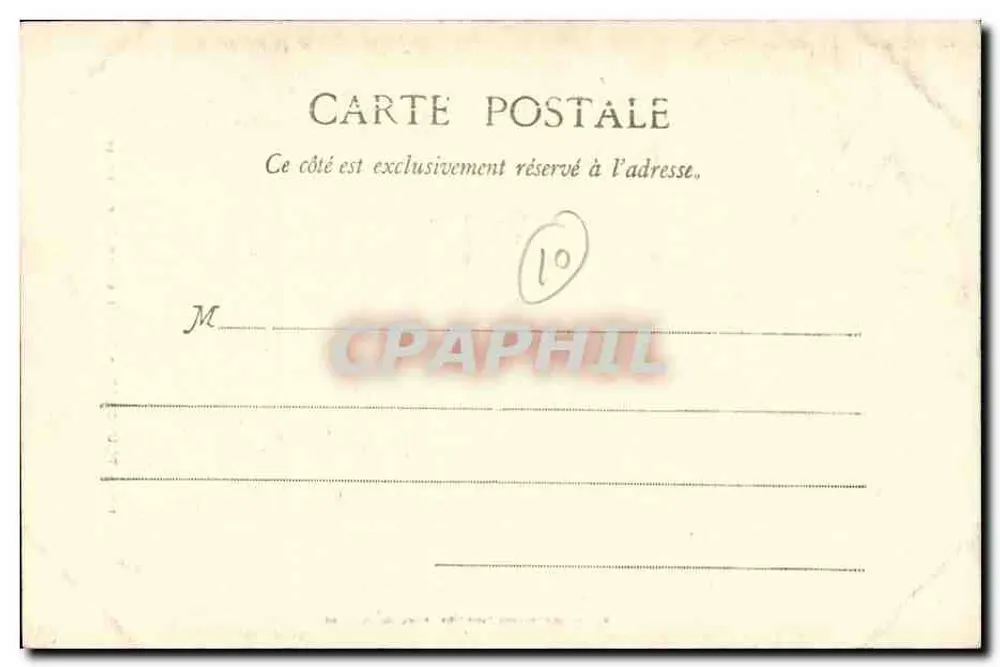 Toulouse - Interior de Saint-Sernin — Éd. Labouchère, Toulouse, n°10 - Verso