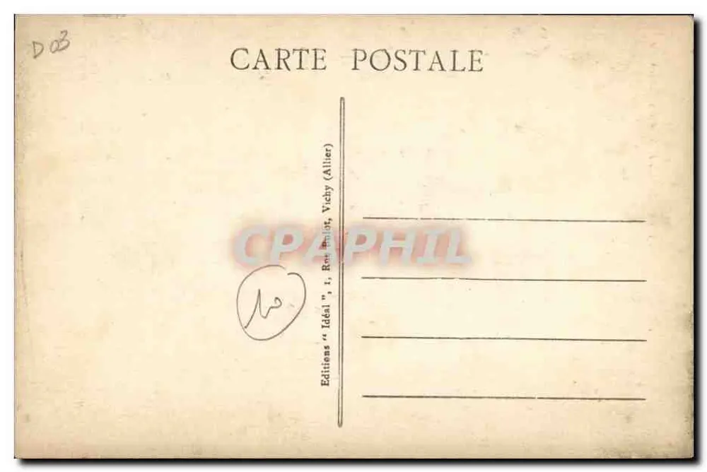 Moulins — A Catedral — Edições 'Idéal', t. Rouvillot, Vichy (Allier) n° 1711 - Verso