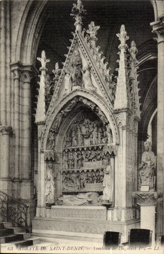 Abadia de Saint-Denis — Túmulo de Dagobert I — L.I. - Frente