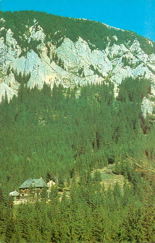 Masivul Piatra Craiului — Cabana Curmătura — Uitgave Meridian - Voorkant