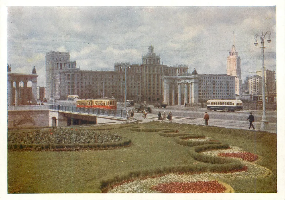 Moskou — Uitzicht op de promenade Dorogomilovka — Uitgever IZOGIT - Voorkant