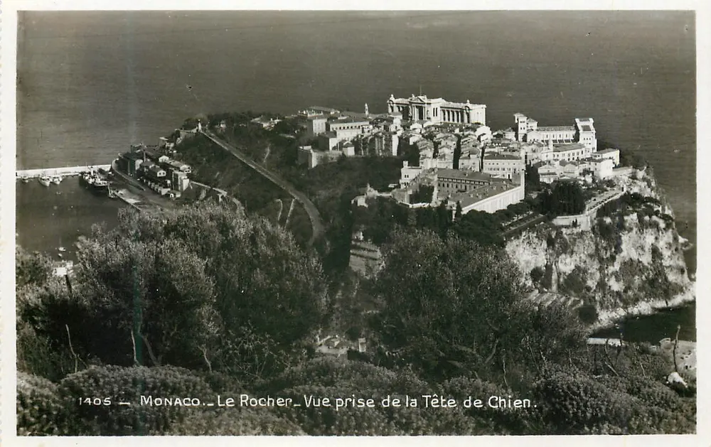 Monaco - Der Felsen - Ansicht vom Hunde Kopf — Ausgabe « La Cigogne », Nice - Vorderseite