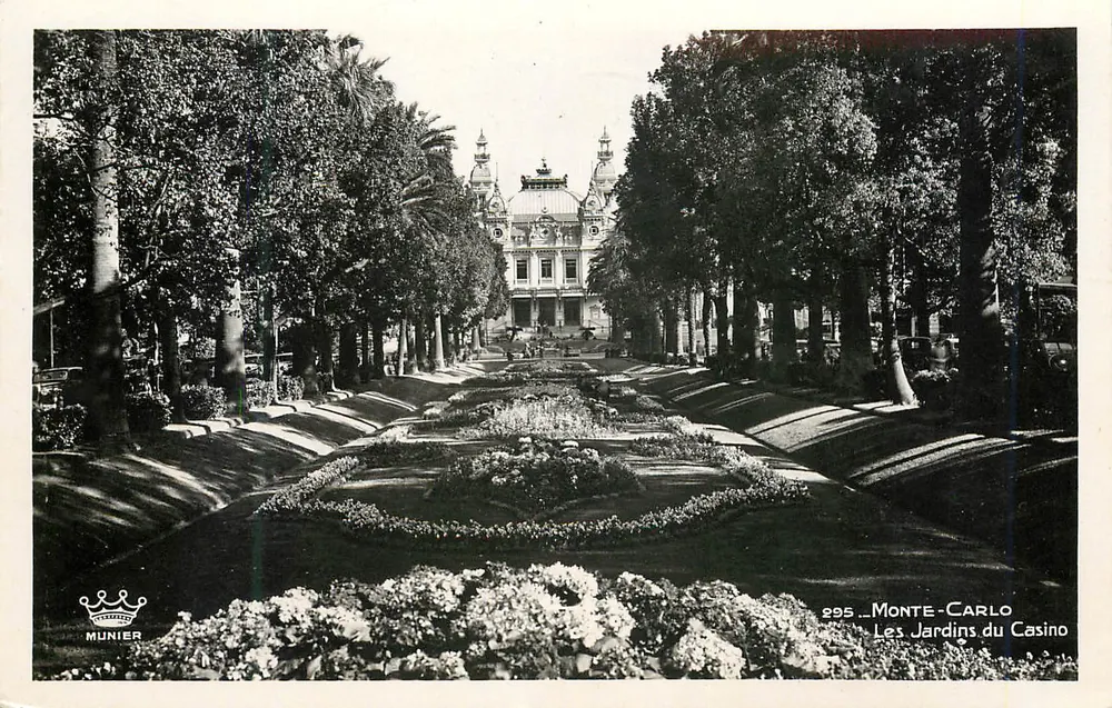 Monte-Carlo — Os Jardins do Casino — Munier n°295 - Frente