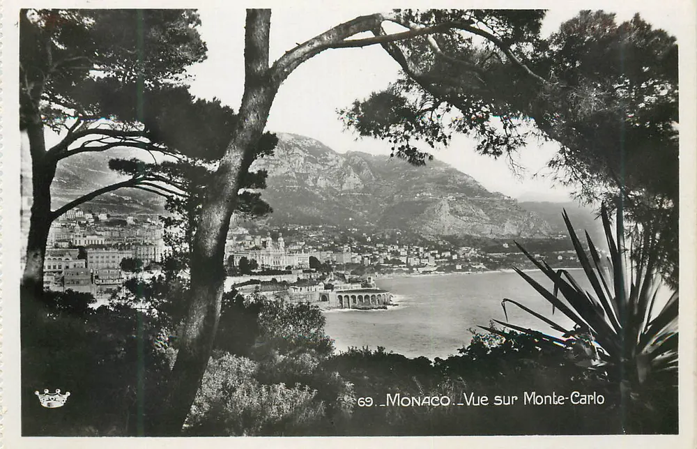 Mônaco — Vista sobre Monte-Carlo — Munier, Fotógrafo, Nice - Frente