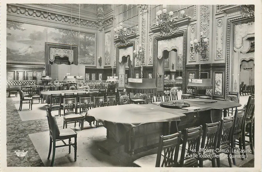 Salle Touzet (Treize et Quarante) — Le Casino — Monte-Carlo - Recto