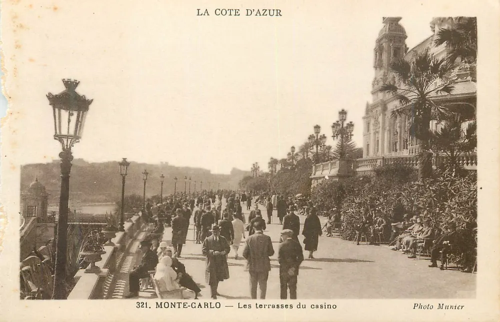 Monte-Carlo — Les terrasses du casino — Photo Munier, n°321 - Recto