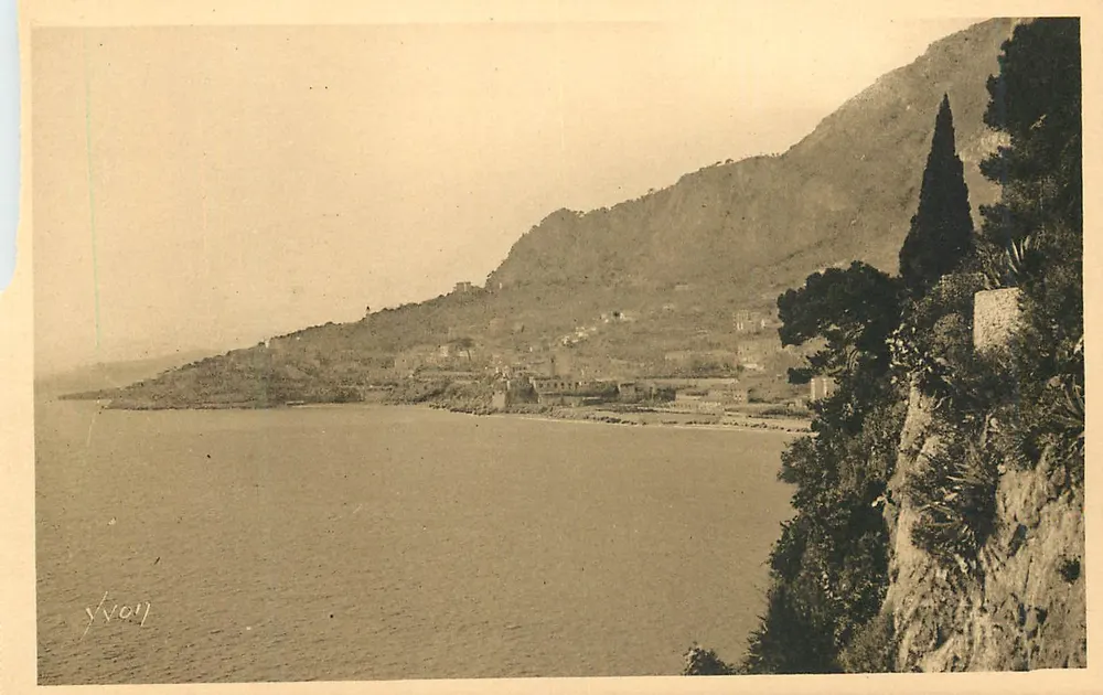 Ausblick auf L'Anse du Canton von den Gärten von Monaco — Côte d'Azur, Fürstentum Monaco — Éditions d'Art YVON, Paris - Vorderseite