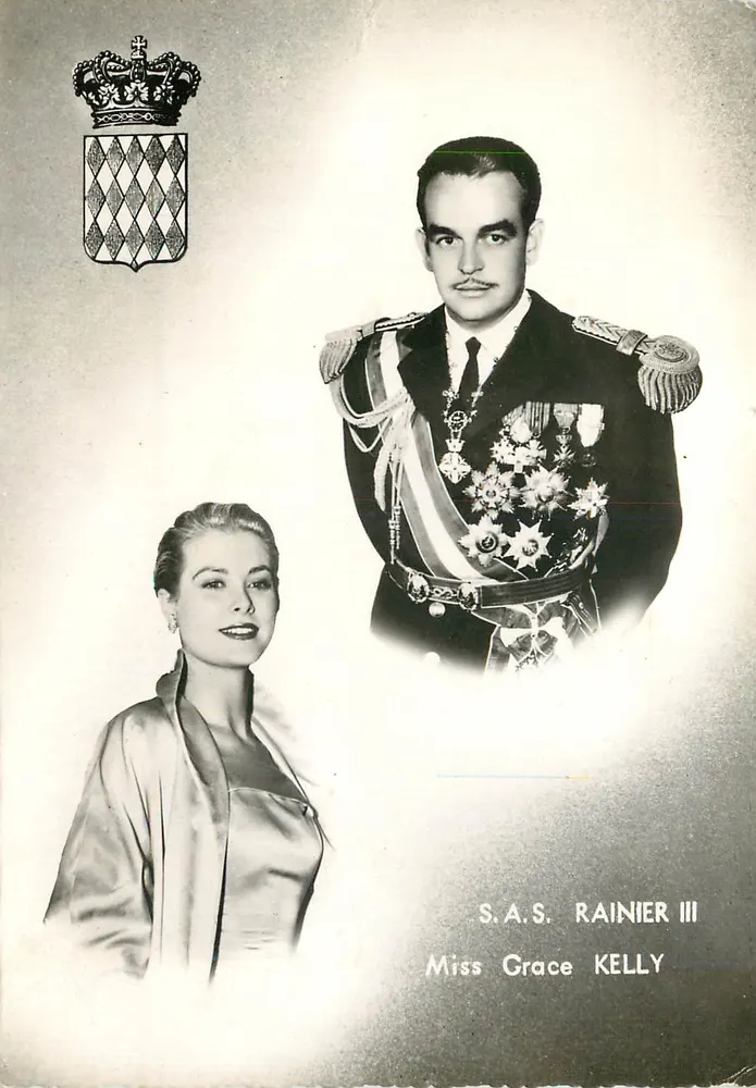 S.A.S. Rainier III en Mevrouw Grace Kelly — Monaco — uitgever Picedi-Intercontinentale, afdruk n° 033.01 - Voorkant
