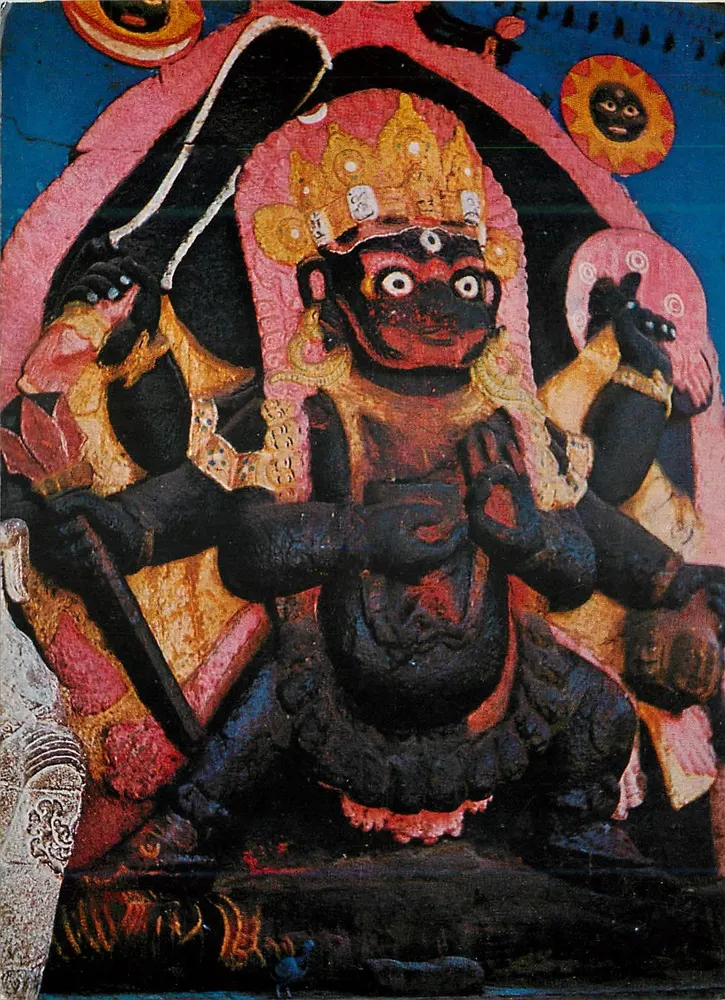 नेपाल में कल भैरव — काली भगवती बैठी हुई — प्रकाशक एस.डी. पंत - आगे
