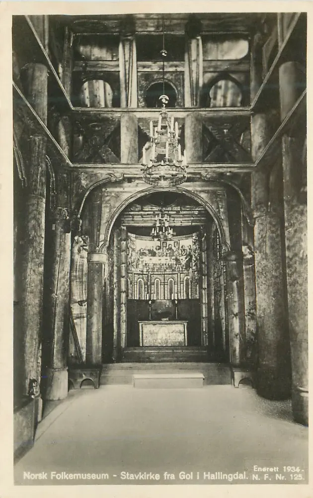 स्टावकिर्क गोल में हैलिंगडैल से — नॉर्स फोल्कम्यूजियम — एनेरेट 1934, एन. एफ. संख्या 125 - आगे