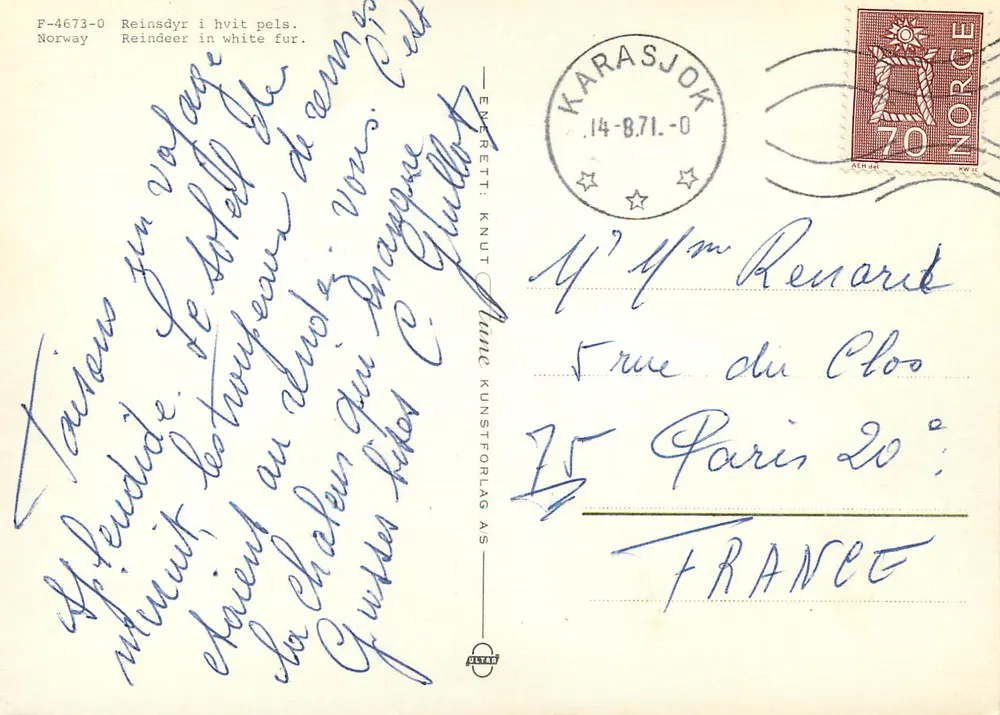 White Fox — Norway — Publisher: ULTRA — No. F-4673-0 - Back