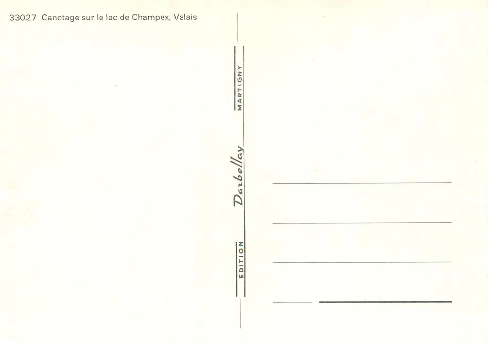 Champex — jezioro Champex, Walonia — Wydawnictwo Darbellelay - Rewers