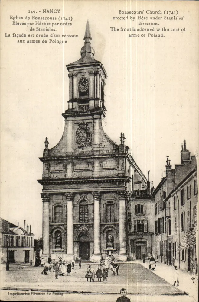 Nancy - Kirche Bonsecours (1741) — Réunies de Nancy Druckereien, Nr. 149 - Vorderseite