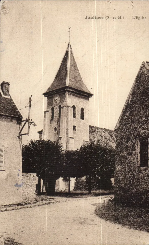 Jablines (S.-et-M.) — A Igreja — União Fototípica Parisiense - Frente