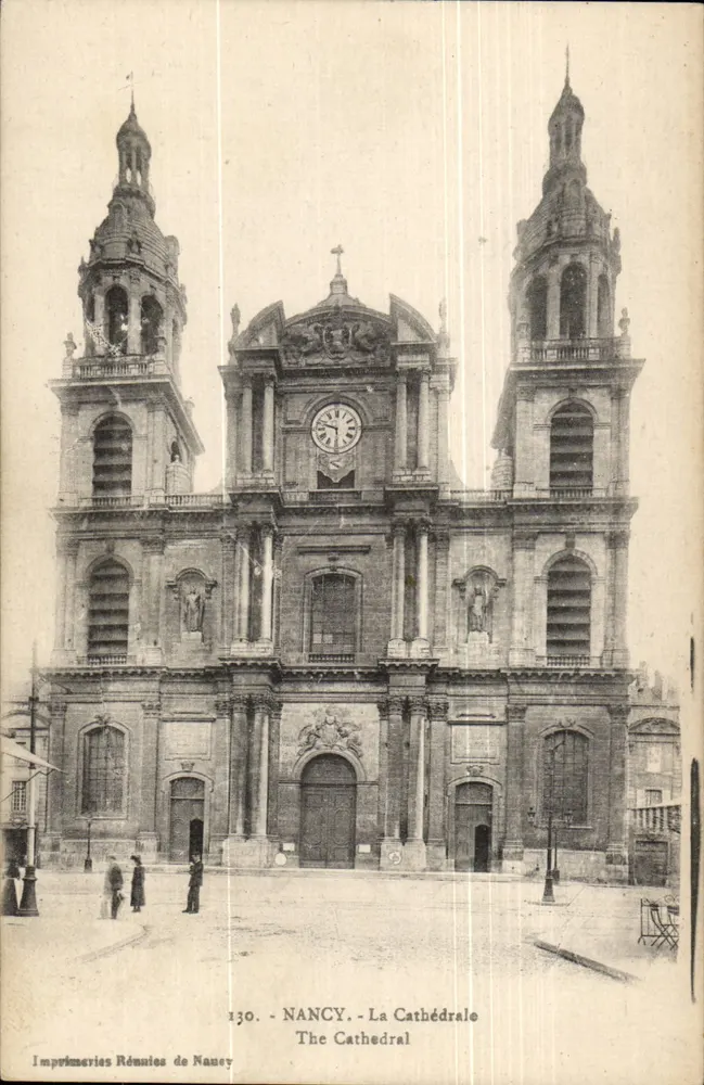 NANCY - A Catedral — Imprimeries Réunies de Nauvay, n°130 - Frente