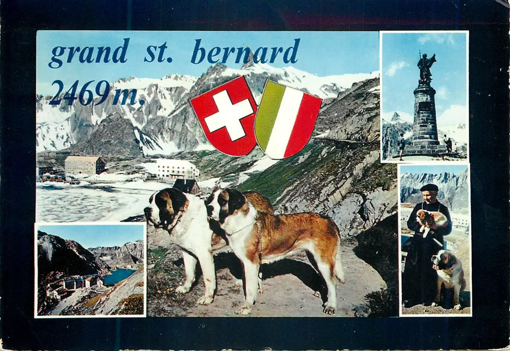 Grande Saint-Bernard — 2469 m. — Edições Jaeger, Genebra - Frente