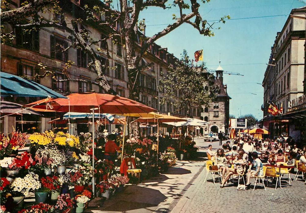 Place du Molard — Genève — Éditions Jaeger & Cie, n°183 - Recto