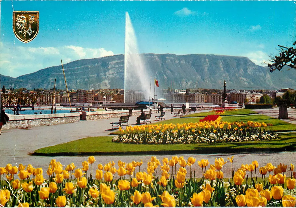 Genève - De Quai Wilson en de Fontein (140 m.) — Uitgave Pierre Jaeger & Fils SA - n° 7019 - Voorkant