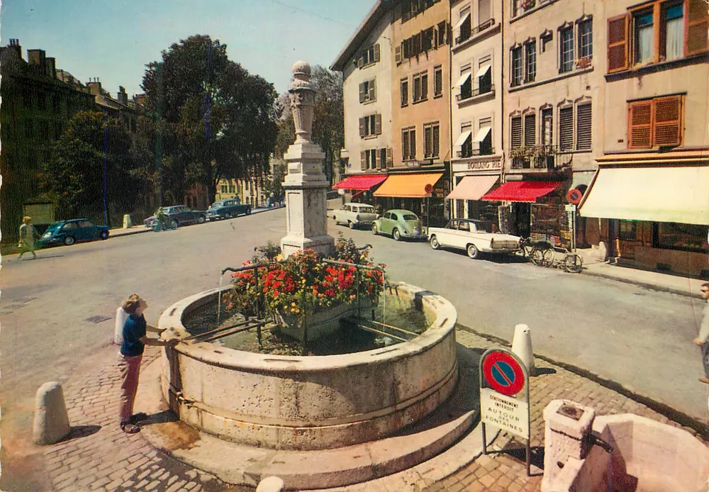 Fontaine du Bourg de Four — Genève — Éditions Jauger & Cie - Recto